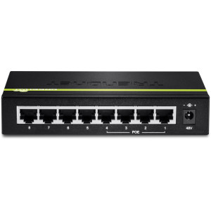TRENDnet TPE-S44 8-Port Ethernet Switch, 4 fast ethernet PoE ports, 4 fast ethernet ports, 1.6Gbps switching capacity